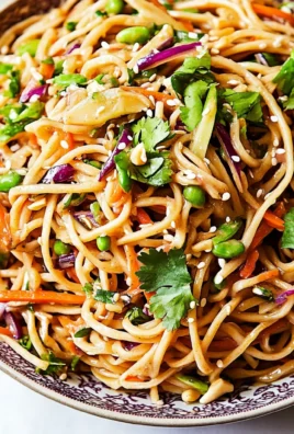 Asian Noodle Salad in Peanut Dressing