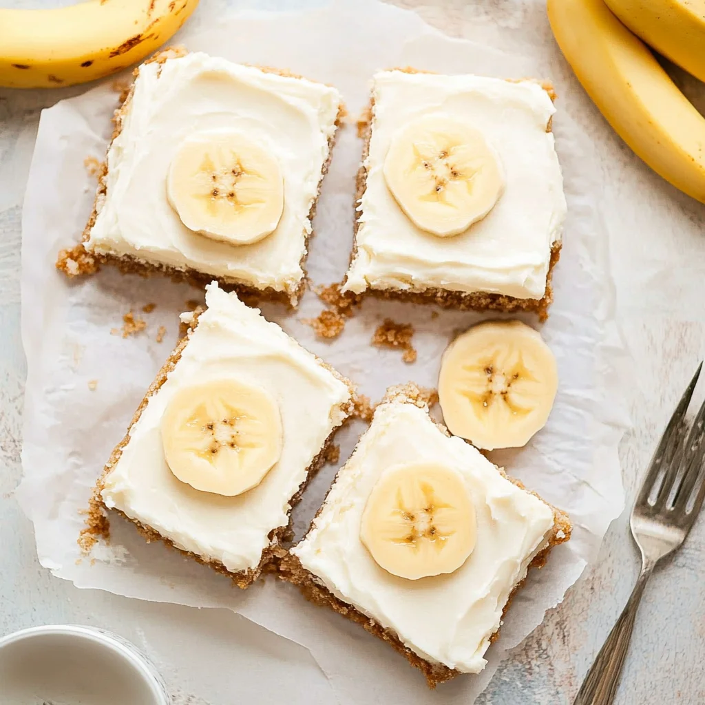 Banana Bars with Cream Cheese Frosting