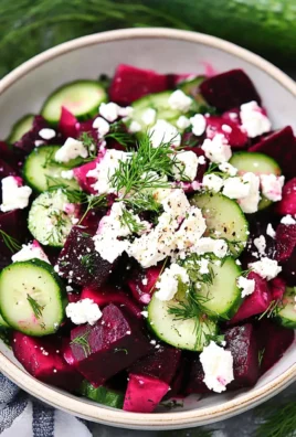 Beet Salad with Feta, Cucumbers, and Dill