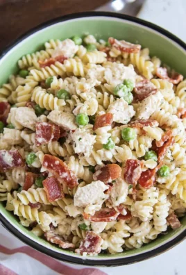 Chicken Turkey Bacon Ranch Pasta Salad