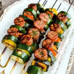 Easy Kabobs with Zucchini and Sausage