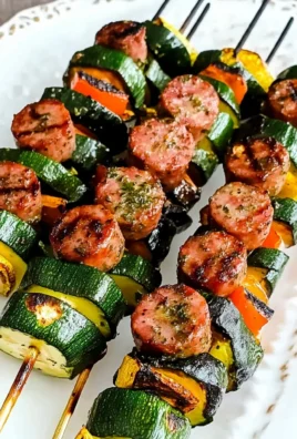 Easy Kabobs with Zucchini and Sausage
