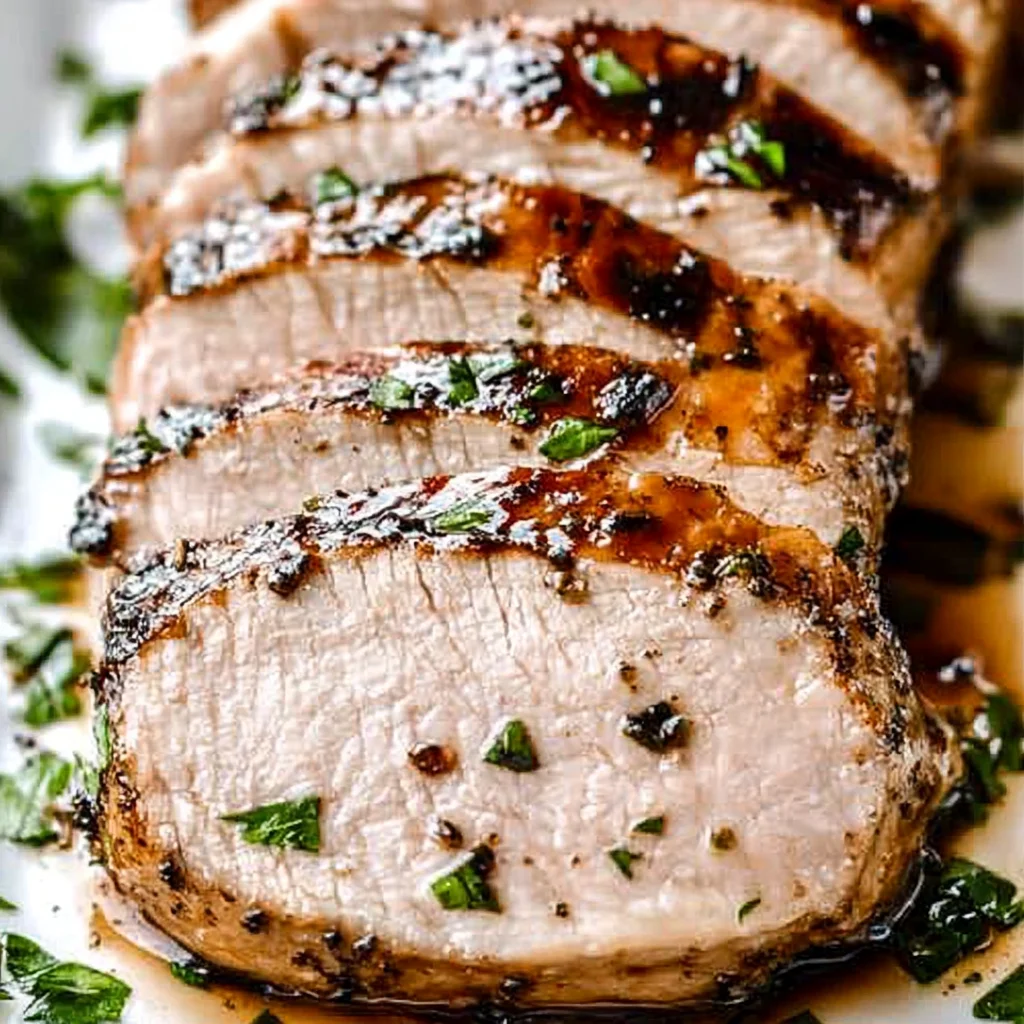 Garlic Balsamic Crusted beef Tenderloin