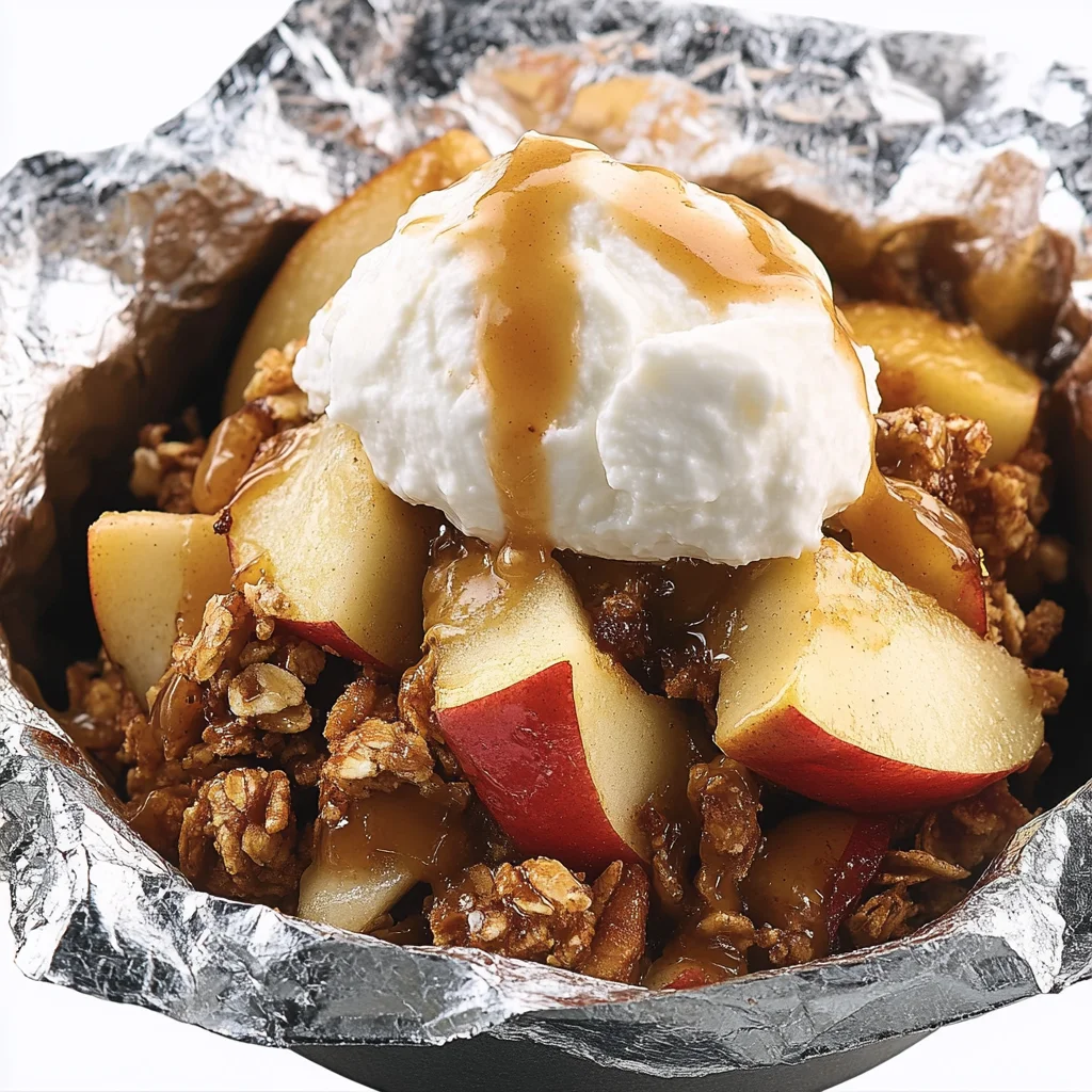Grilled Caramel Apple Crunch