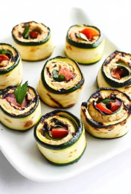 Grilled Zucchini Hummus Roll-Ups Recipe