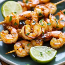 Honey Sriracha Shrimp Kebab