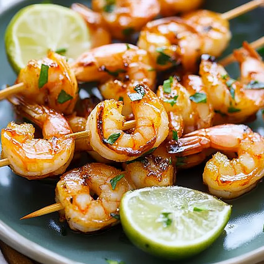 Honey Sriracha Shrimp Kebab Recipe