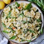 Lemon Basil Parmesan Pasta Salad