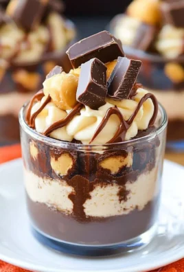 Mini Reese's Chocolate Peanut Butter Cheesecake Trifles