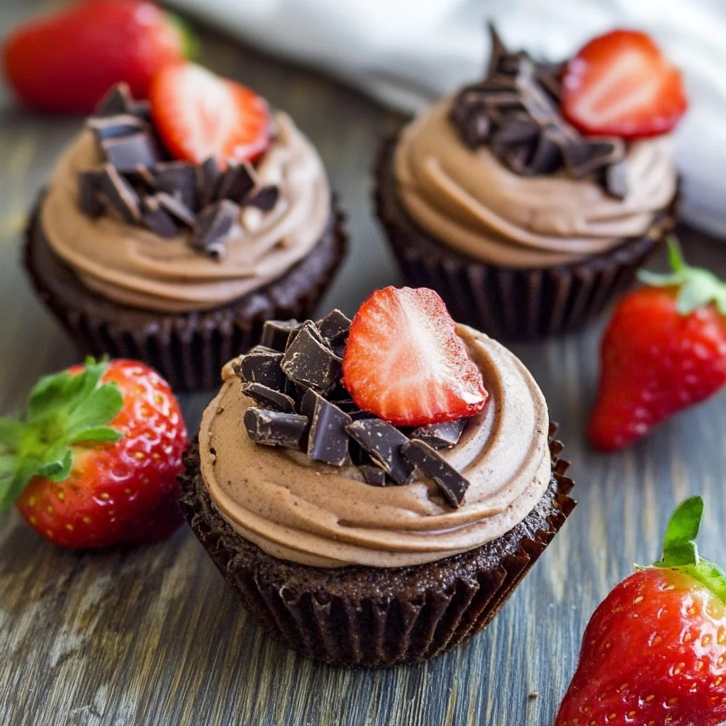 No Bake Mini Chocolate Cheesecakes