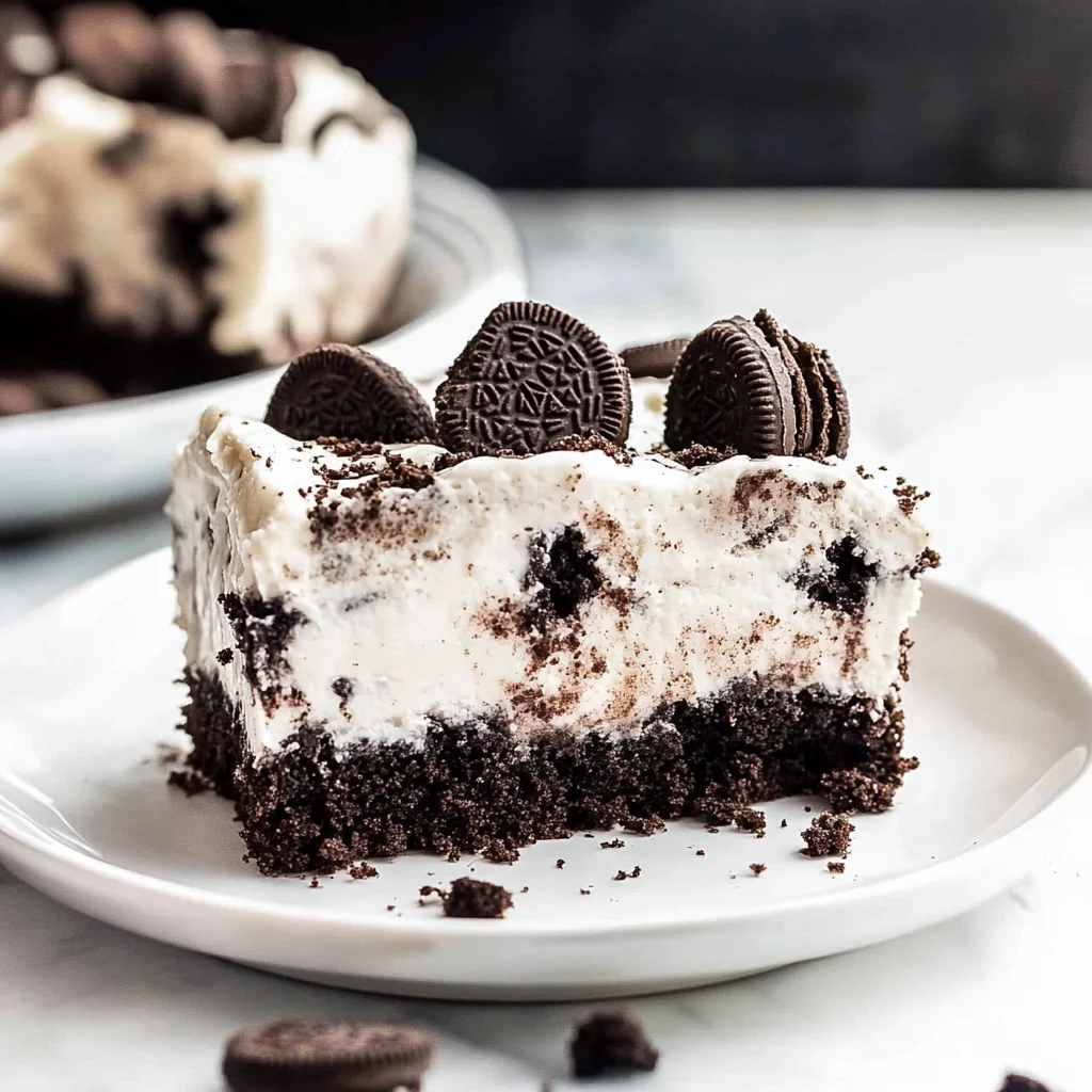 Oreo Poke Cake