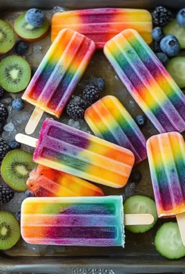 Rainbow Popsicles