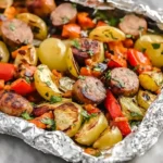 Sausage Foil Packets with Vegetables