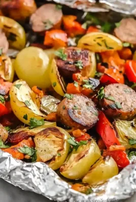 Sausage Foil Packets with Vegetables