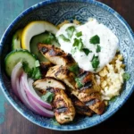 Shawarma-Spiced Grilled Chicken with Garlic Yogurt Sauce
