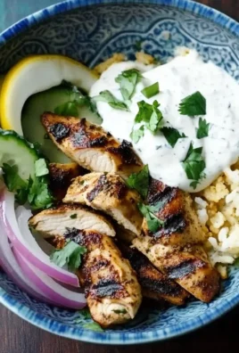 Shawarma-Spiced Grilled Chicken with Garlic Yogurt Sauce