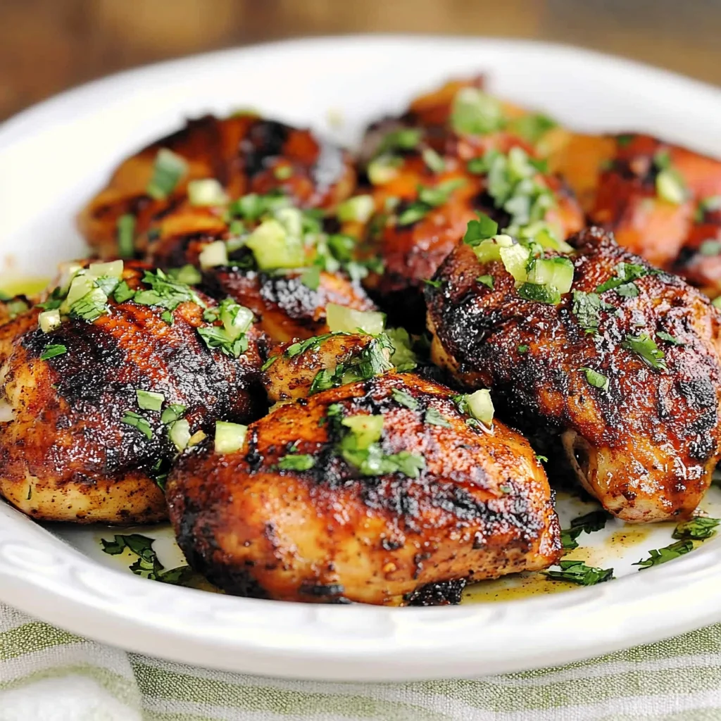 Southwestern Grilled Chicken Recipe with Lime Butter