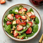 Strawberry Spinach Salad with Strawberry Balsamic