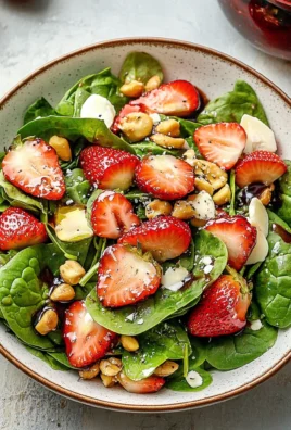 Strawberry Spinach Salad with Strawberry Balsamic