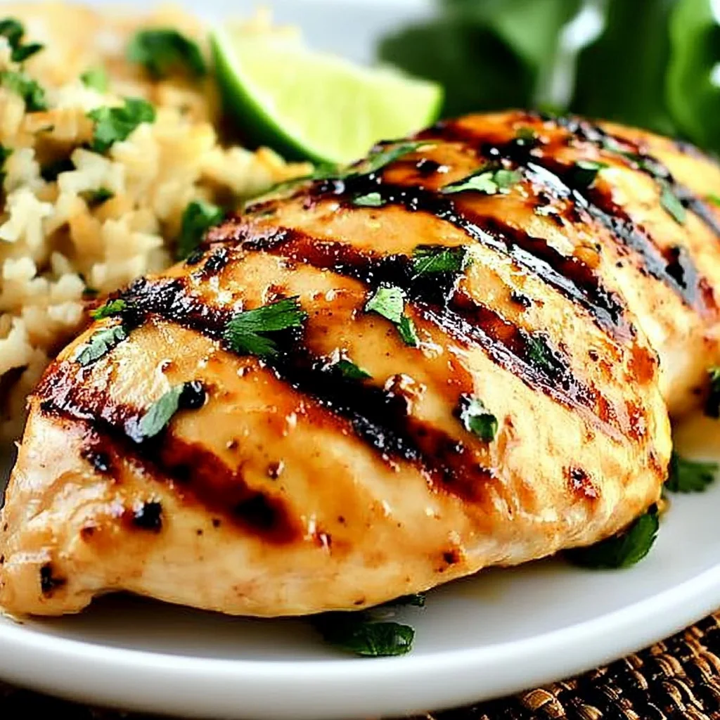 Sweet Chili Coconut-Lime Grilled Chicken