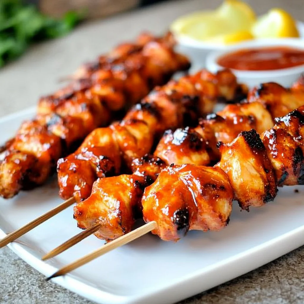 The Best BBQ Chicken Skewers Recipe