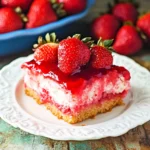 Upside Down Strawberry Cake