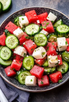 Watermelon Cucumber Salad Recipe