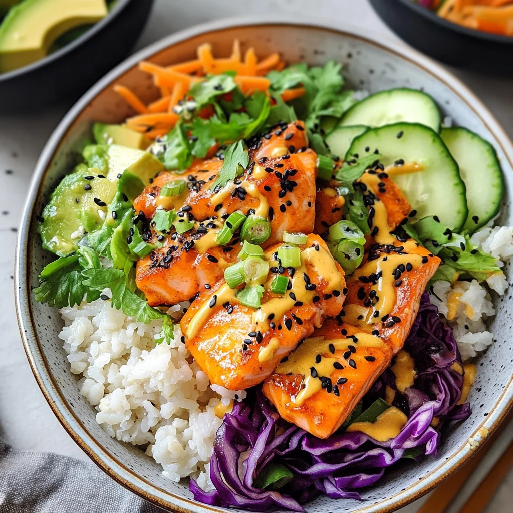 Bang Bang Salmon Rice Bowls