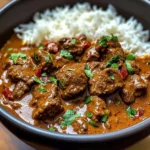 Beef Curry Simmered in Coconut Milk with Fragrant Spices