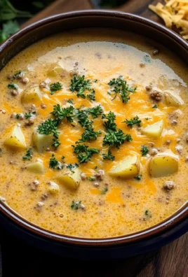 Cheesy Beef and Potato Soup