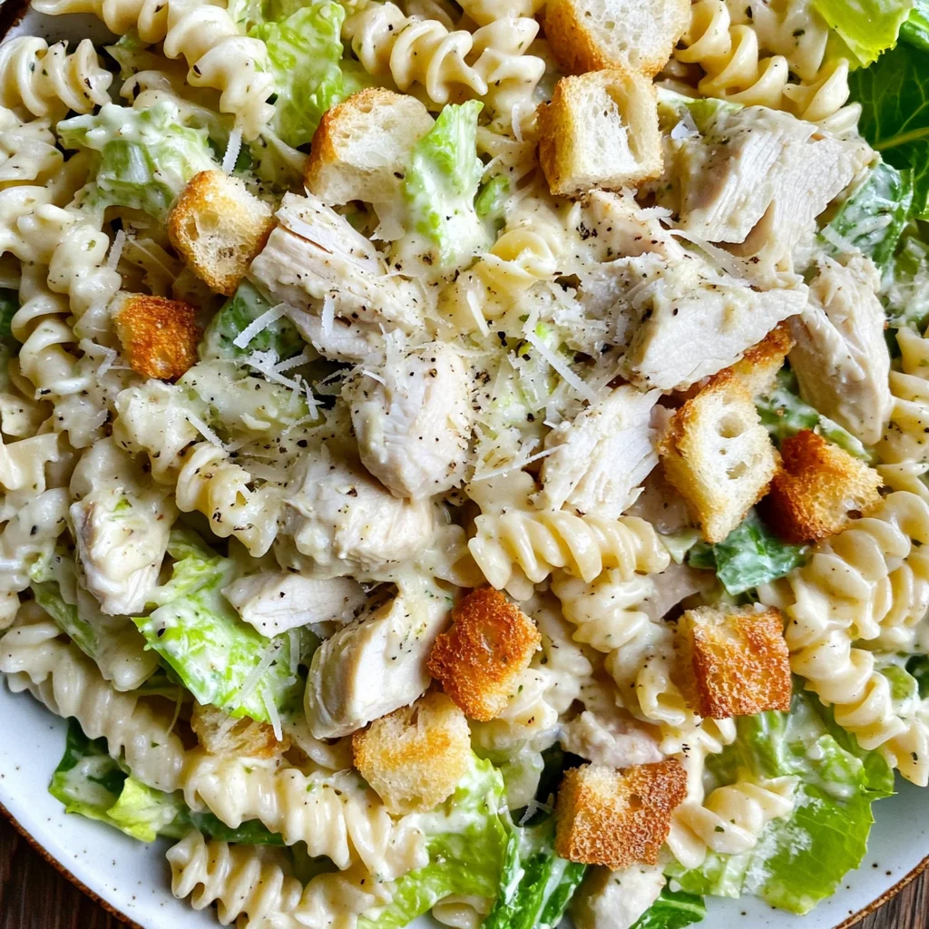 Chicken Caesar Pasta Salad