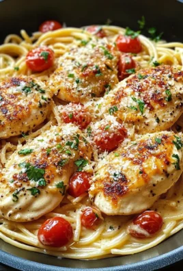 Creamy White Wine Parmesan Chicken Pasta