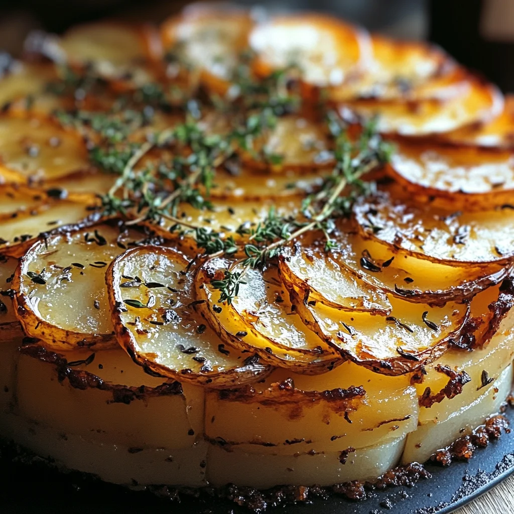 Crispy Balsamic-Thyme Potato Torte