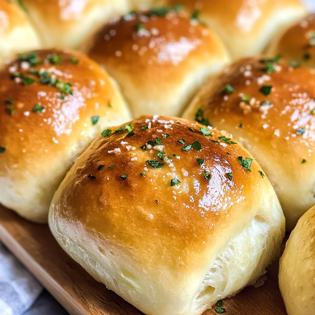 Easy Garlic Butter Dinner Rolls