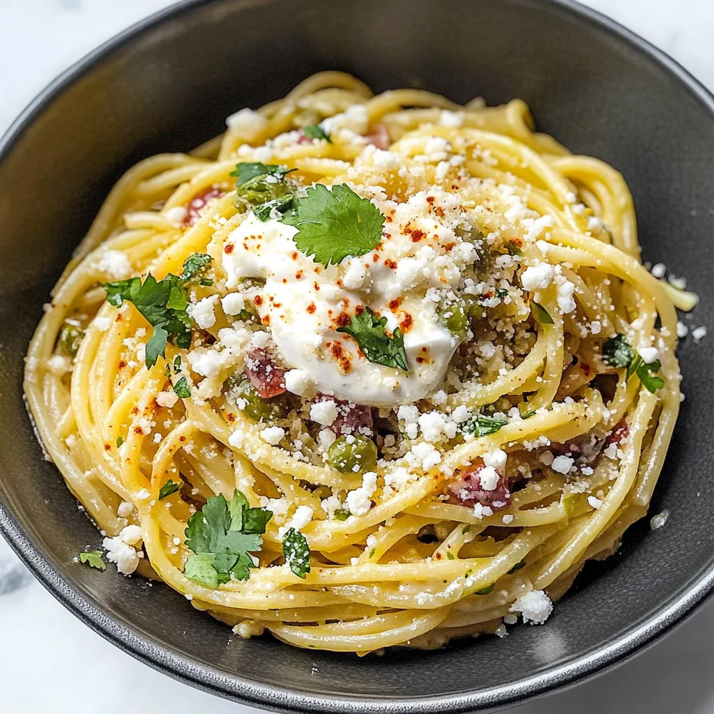 Easy Hatch Chile Pasta - theamazingfood