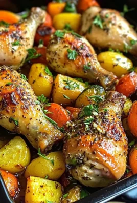 Garlic Herb Chicken Drumsticks with Veggies