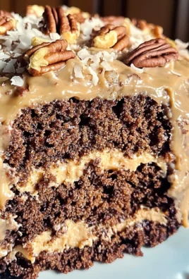 German Chocolate Pound Cake with Coconut-Pecan Frosting