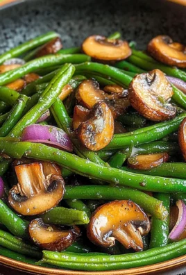Green Beans with Mushrooms