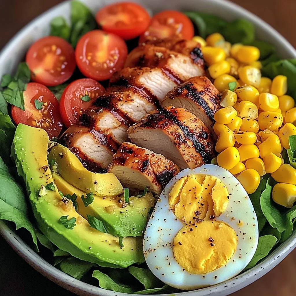 Grilled Chicken Power Bowl with Avocado & Corn