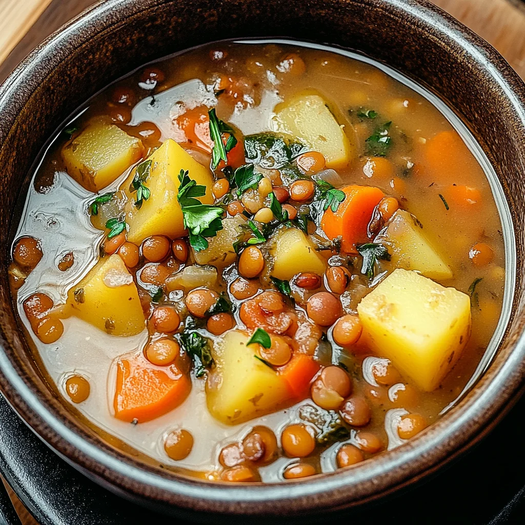 Hearty Lentil and Potato Soup