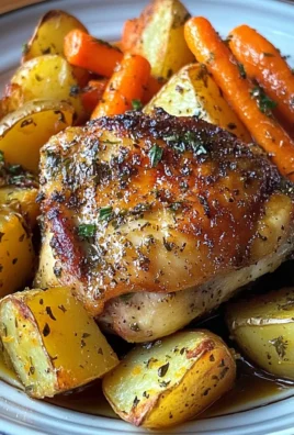 Herb-Roasted Chicken Thighs with Golden Potatoes & Sweet Carrots