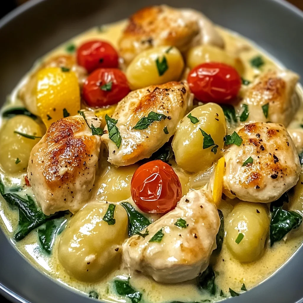 Lemon Chicken Gnocchi: Creamy One-Pot Dinner Delight