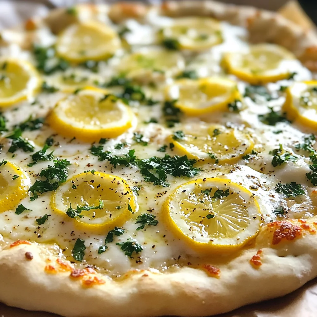 Lemon Pizza with Fresh Herbs