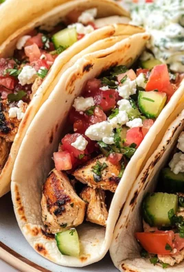 Mediterranean Chicken Tacos