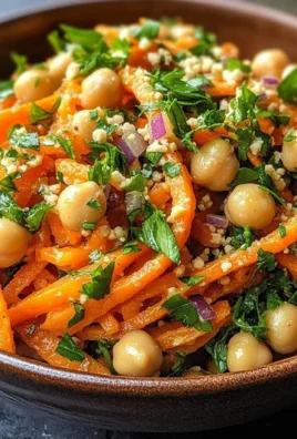 Moroccan Carrot and Chickpea Salad