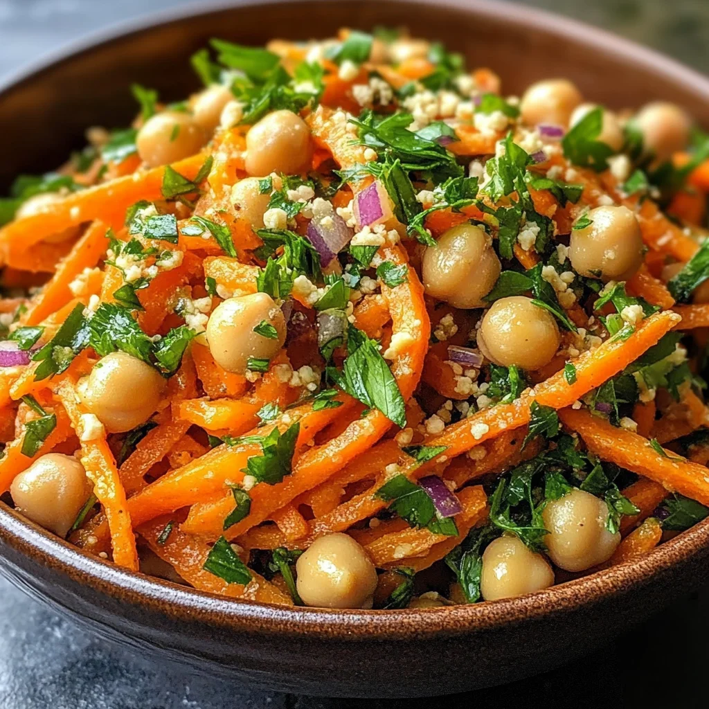 Moroccan Carrot and Chickpea Salad
