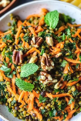 Moroccan Lentil Carrot Salad (Vegan)
