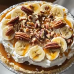 No-Bake Banana Caramel Pecan Pie