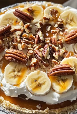 No-Bake Banana Caramel Pecan Pie