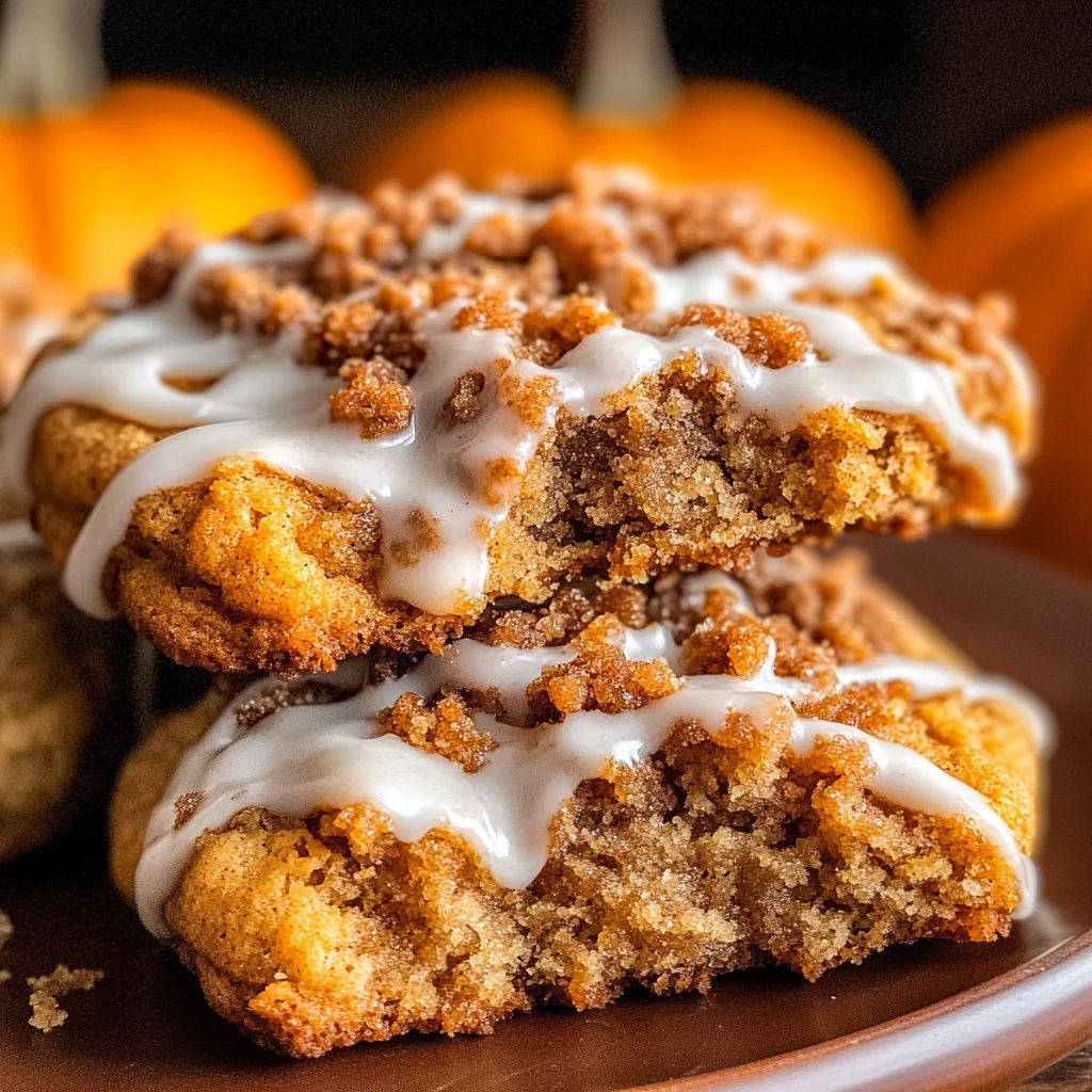 Pumpkin Coffee Cake Cookies